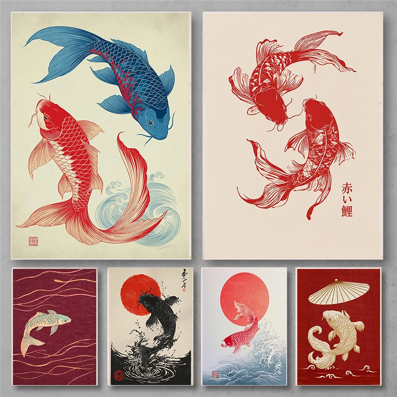 Japanese Zen Lifestyle - Pósteres de arte lineal japonés de