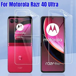 Hydrogel Film For Motorola Razr 40 Ultra Screen Protector Front Back Protective Film For Moto Razr 40 HD Film