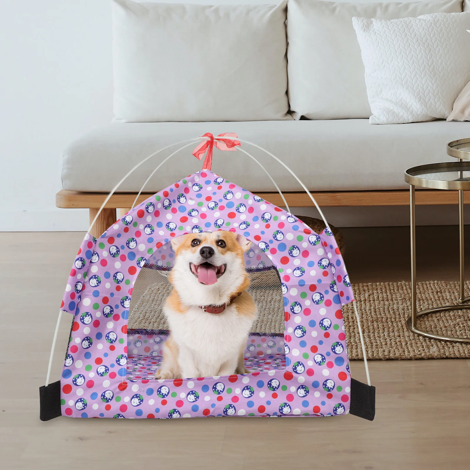 Pet Tent Durable Sun Shelter House Outdoor Dog Wide Doorway for Dogs Easy to