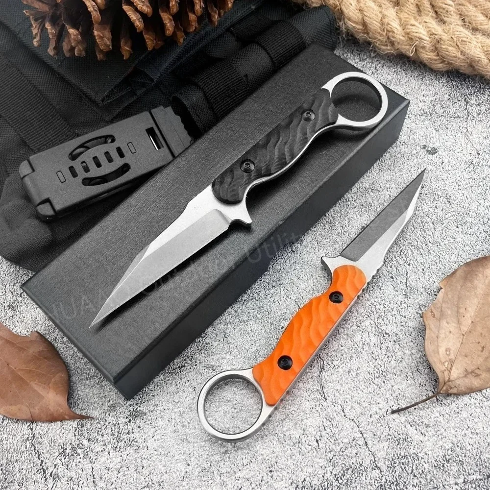 

ГОРЯЧИЙ охотничий нож с фиксированным лезвием и ножнами Kydex, лезвия 440c, нож для выживания на открытом воздухе, острый нож для резки EDC, спасательный нож для бушкрафта
