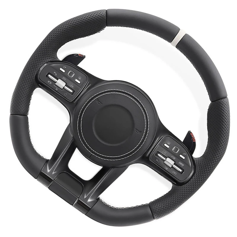 Car Steering Wheel Full Set Plug and Play for Mercedes Benz AMG W205 W204 A45 W212 W222 G63 C63S CLE GLC A B C E  S G V Class