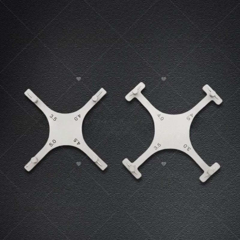 New Type Lab Orthodontics Bracket Positioning Gauge Cross Type High Precision Bracket Positioner Stainless Steel Tool