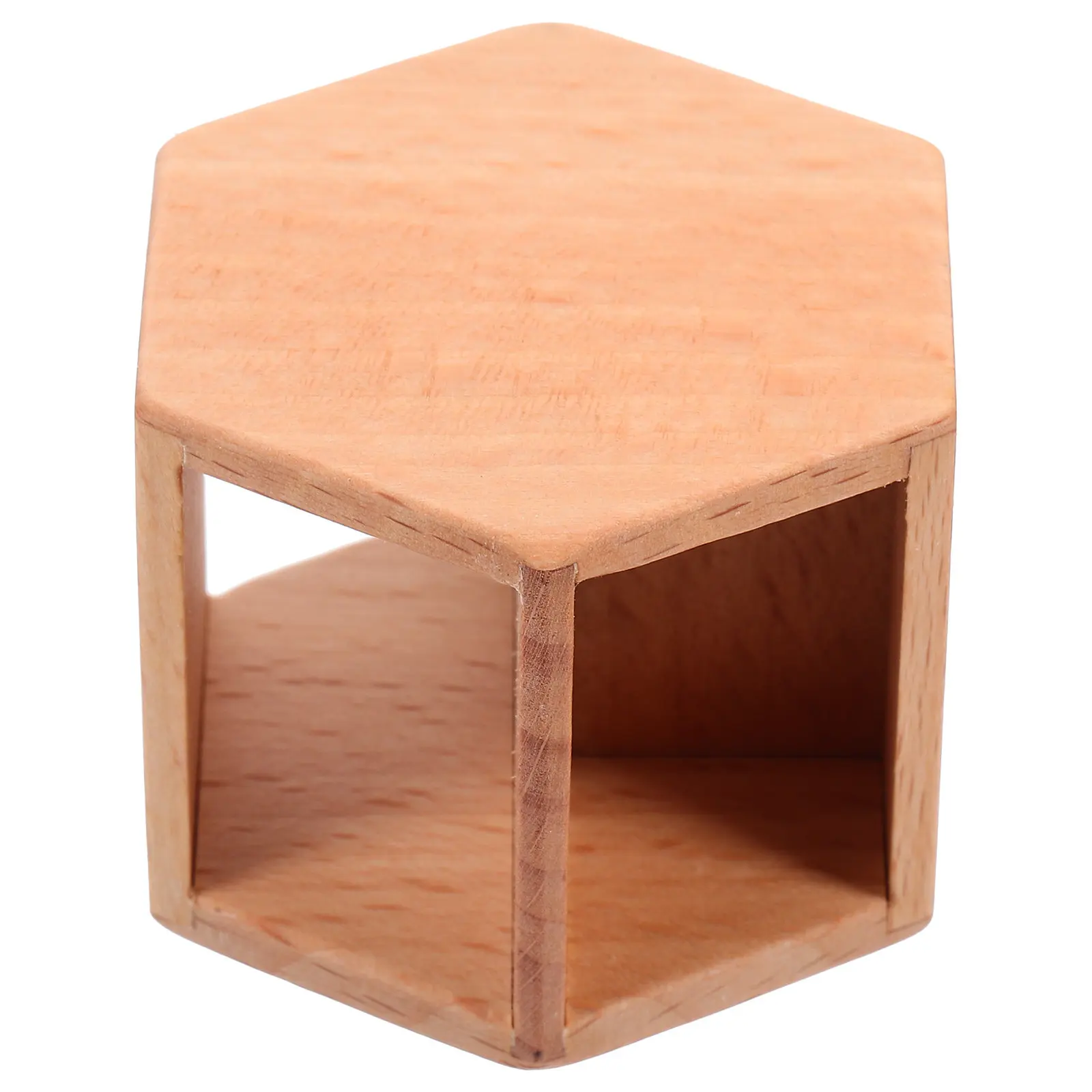 

Wooden Miniature Tea Table for Dollhouse Furniture Mini House Decor Photography Prop DIY Craft Accessory Realistic Sturdy Design