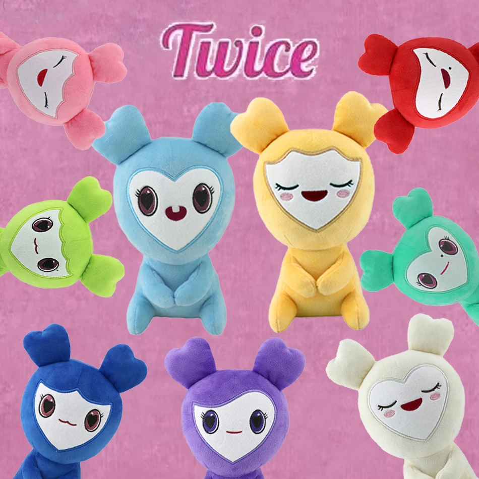 

25 cm 9PCS/lot lovelys Plush Korean Super Star Plush Toys Cartoon Animal TWICE Momo Doll Pillows for Fans Girls Birthday Gifts