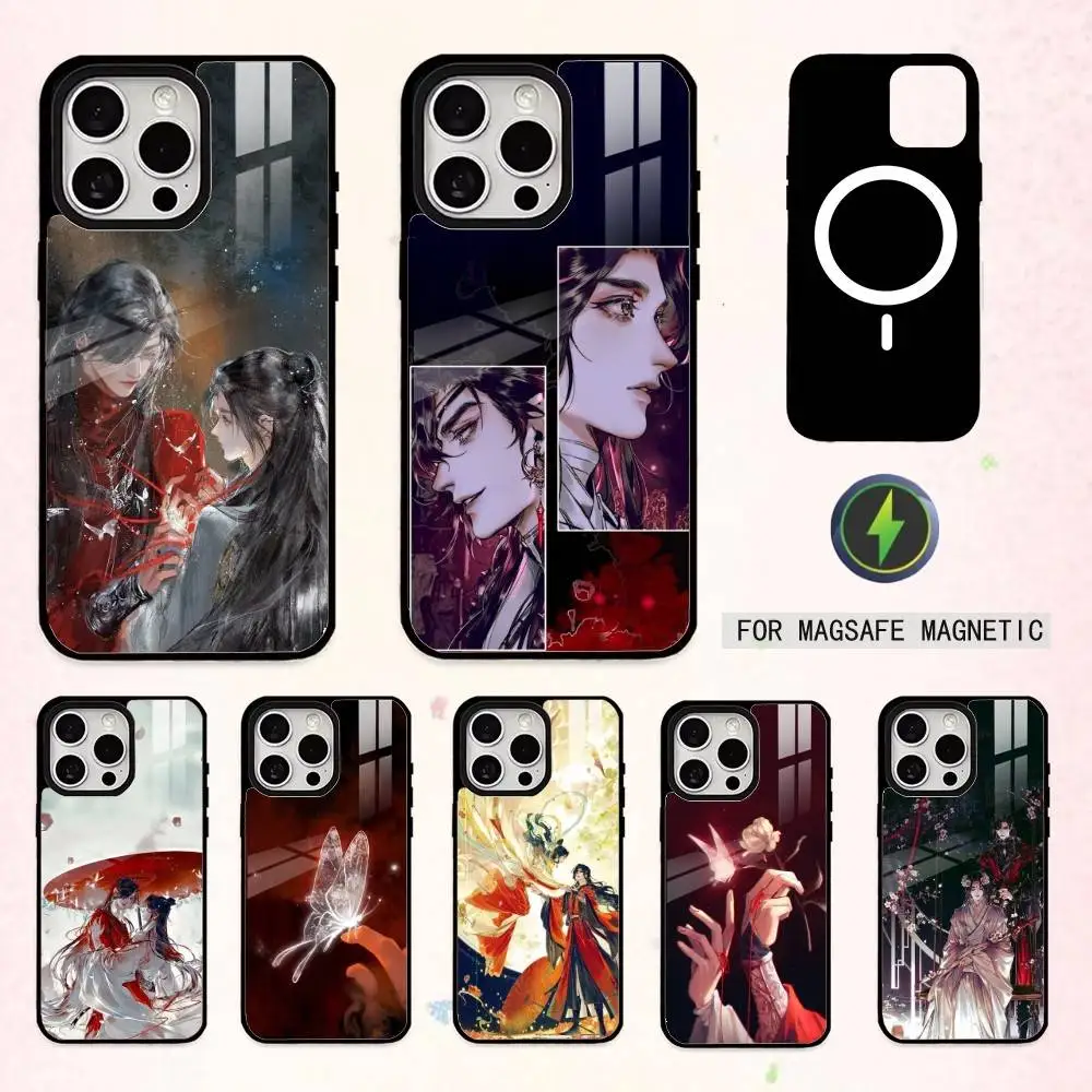 

F-Fanart H-Heaven Officials Blessing Phone Case For iPhone17,16,15,14,13,12,11,Pro Max Magnetic For Magsafe Wireless Charging
