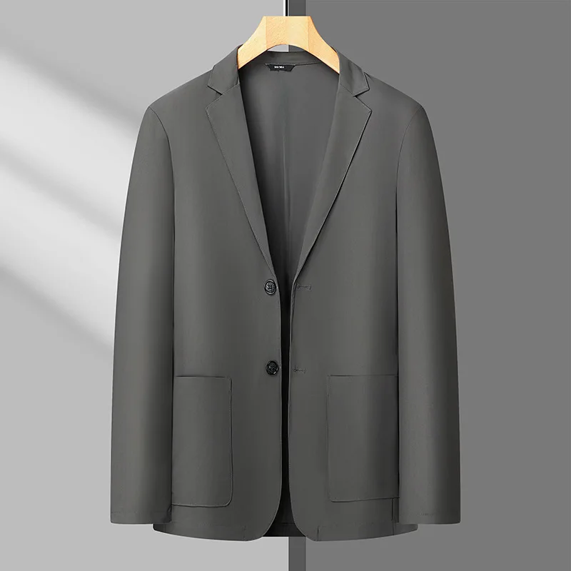 Plus Size lightweight suit men\'s business wear Summer Ice silk Spring casual suit jacket man big size 7xl 8xl mens blazer jacket