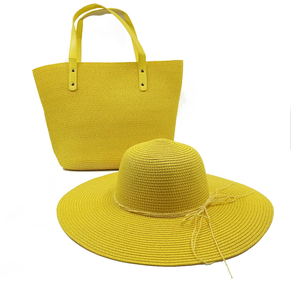 

Two-piece and three-piece straw hats Hats For Women Summer Bag Set Fashionable Breathable Raffia Straw Hat Ladies Beach Sun Hat