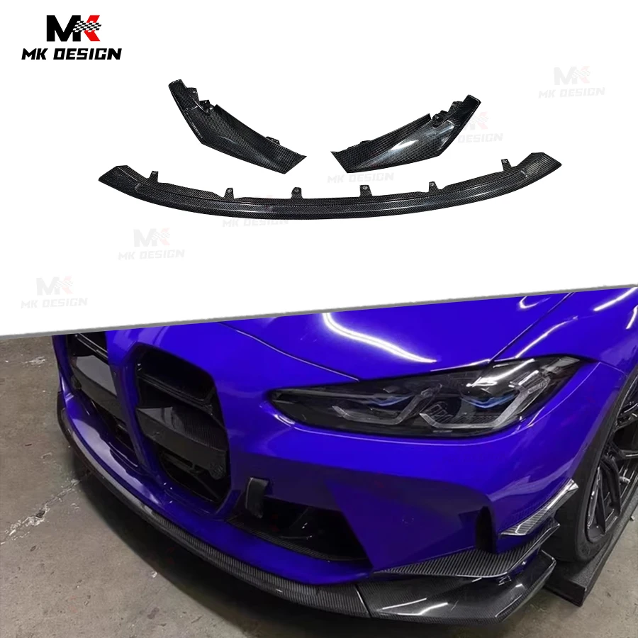 

Carbon Fiber CSL Style Front Bumper Lip Chin Spoiler for BMW G80 M3 G82 M4 2021-2025 Front Lip Side Splitters Car Accessories