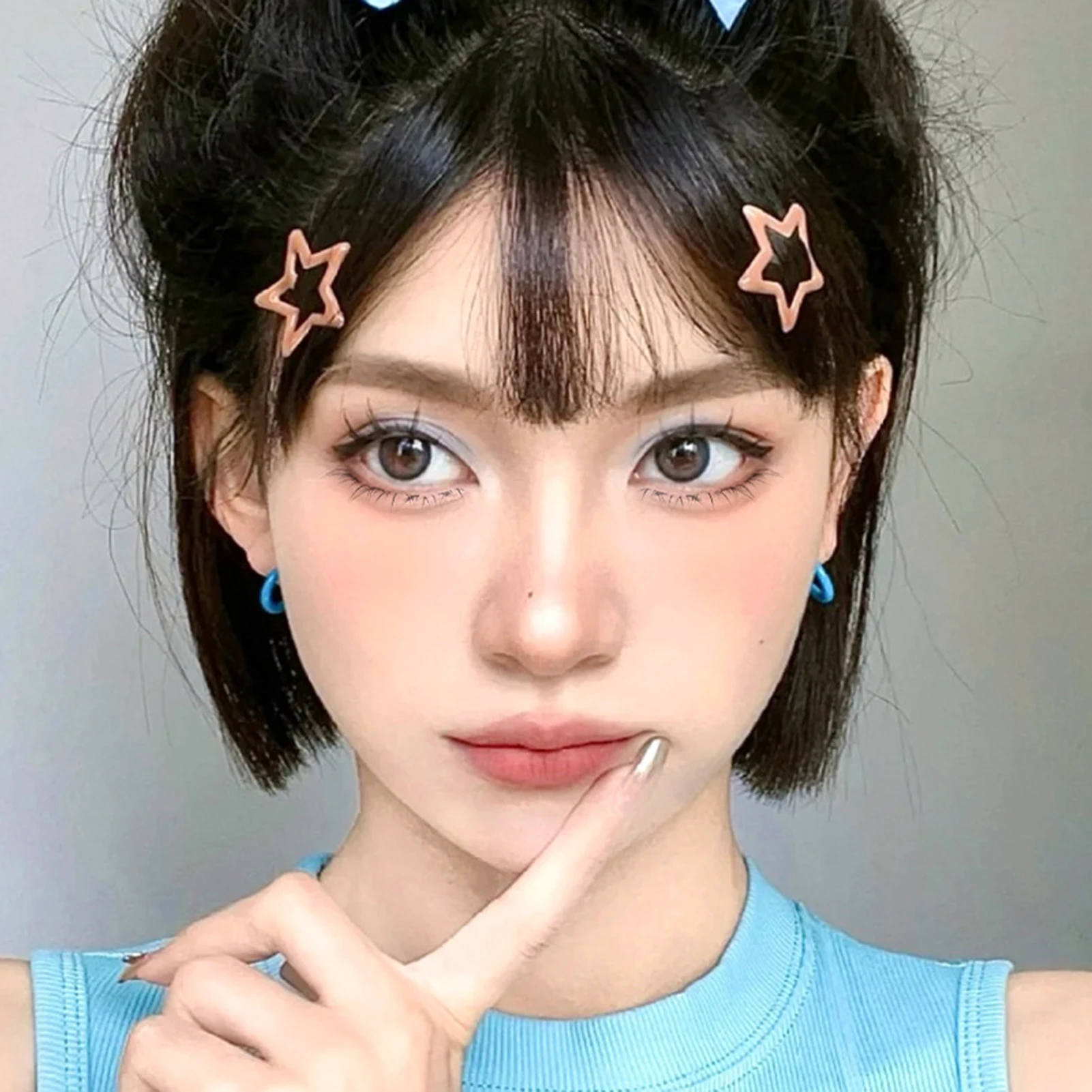 No Glue under False Eyelashes 5-6mm korean style bottom lash Winged Lower Lashes glue free Natural daily eyelash extenstions