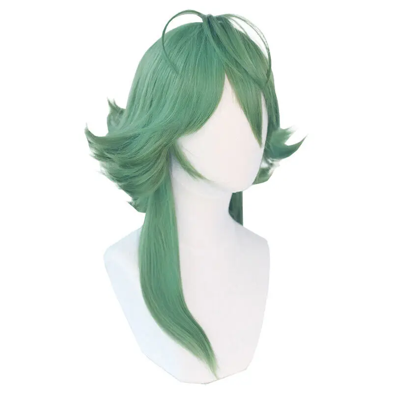 LOL Heartsteel Ezreal Green Cosplay Wig 50cm Long Straight Synthetic Wigs