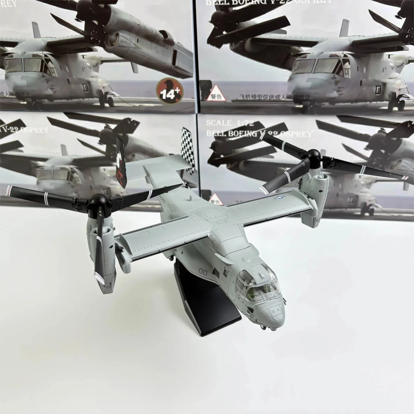 1/72 Scale Variable Wing V-22 Osprey Transport Helicopter Diecast Metal Plane Model Fighter Aircraft For Adults Collection Gift