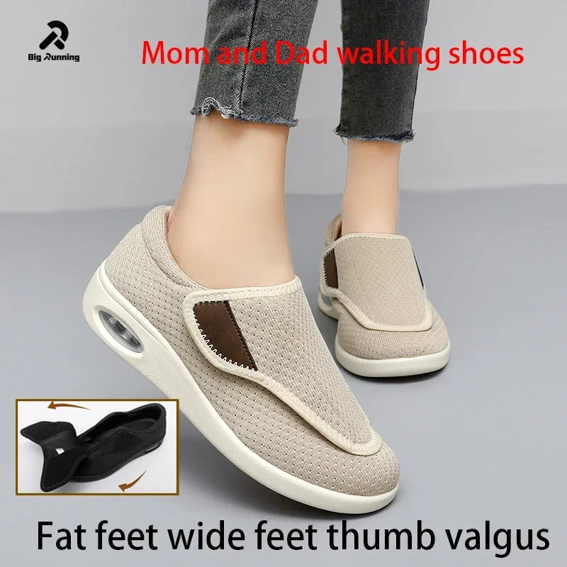 TAI PAO New Casual Orthopedics Wide Feet Swollen Shoes Thumb Eversion Adjusting Soft Comfortable Diabetic Shoe for the elderly