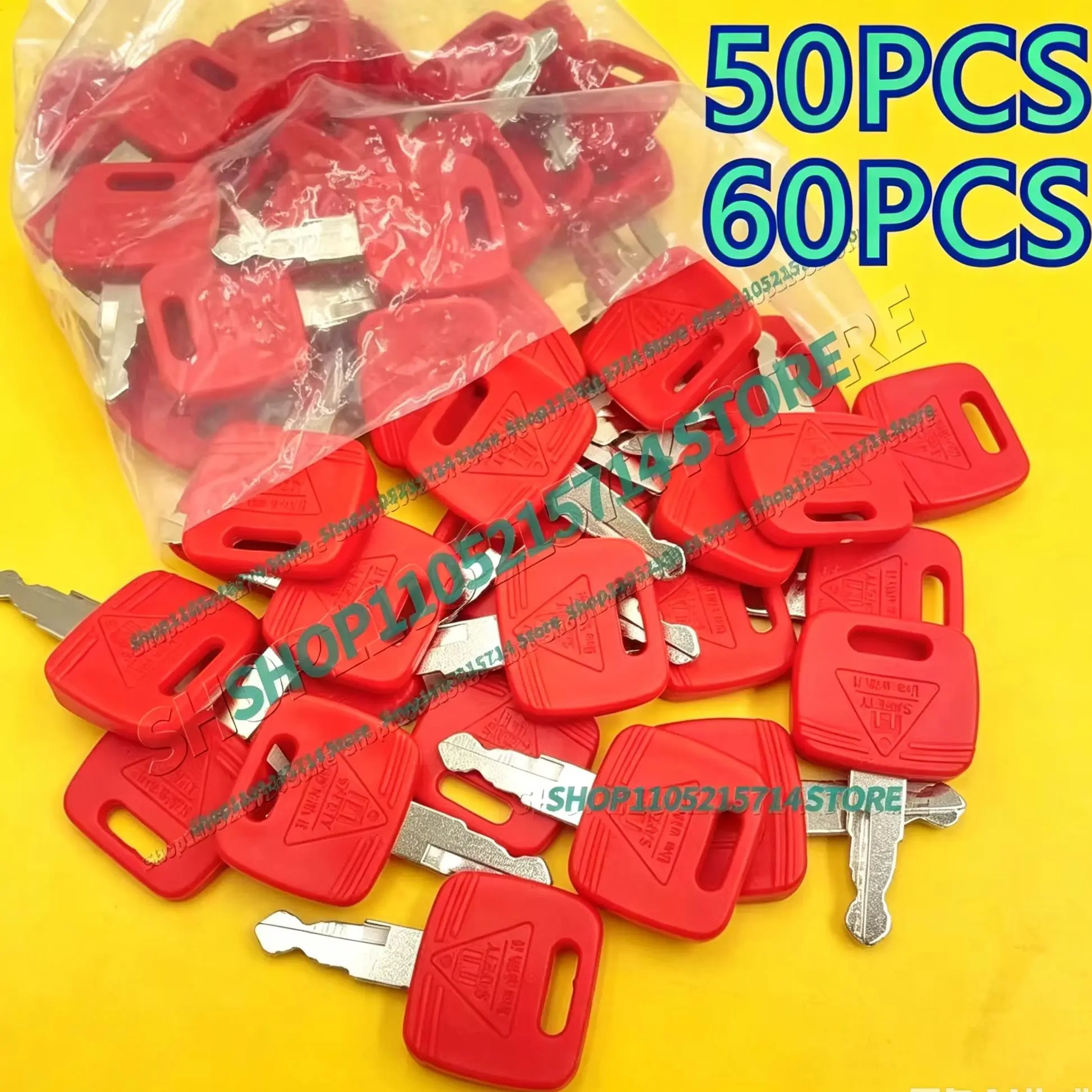 50PCS/60PCS Key Set RE81404 RE183935 RE43492 RE71557 Ignition Key for 6010-6510 Tractor Engine Ignition Switch