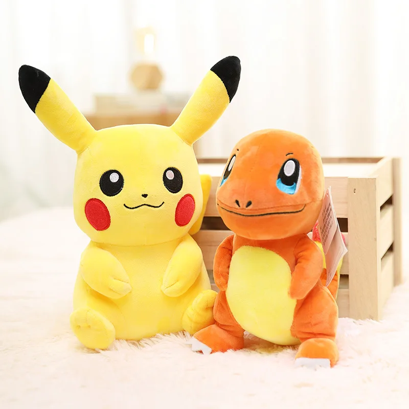 

@Charmander Squirtle Bulbasaur Plush Toy Anime Figure Model Kids Birthday Gift Anime Stuffed Gift for Kids Children