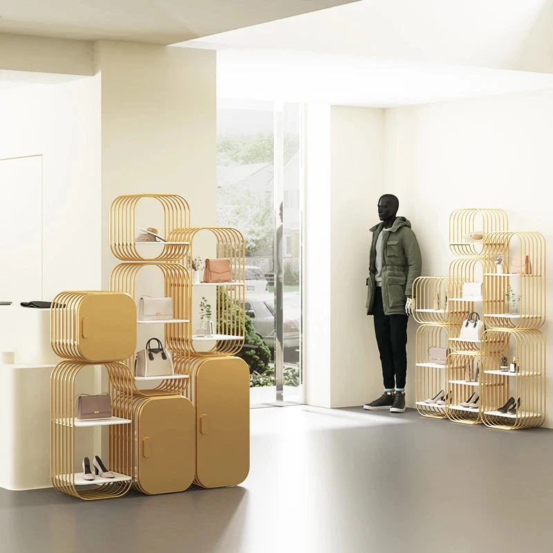 custom.Display Cabinet of Cosmetics and Clothing Mom and Salon Product Display Rack of Beauty Salon