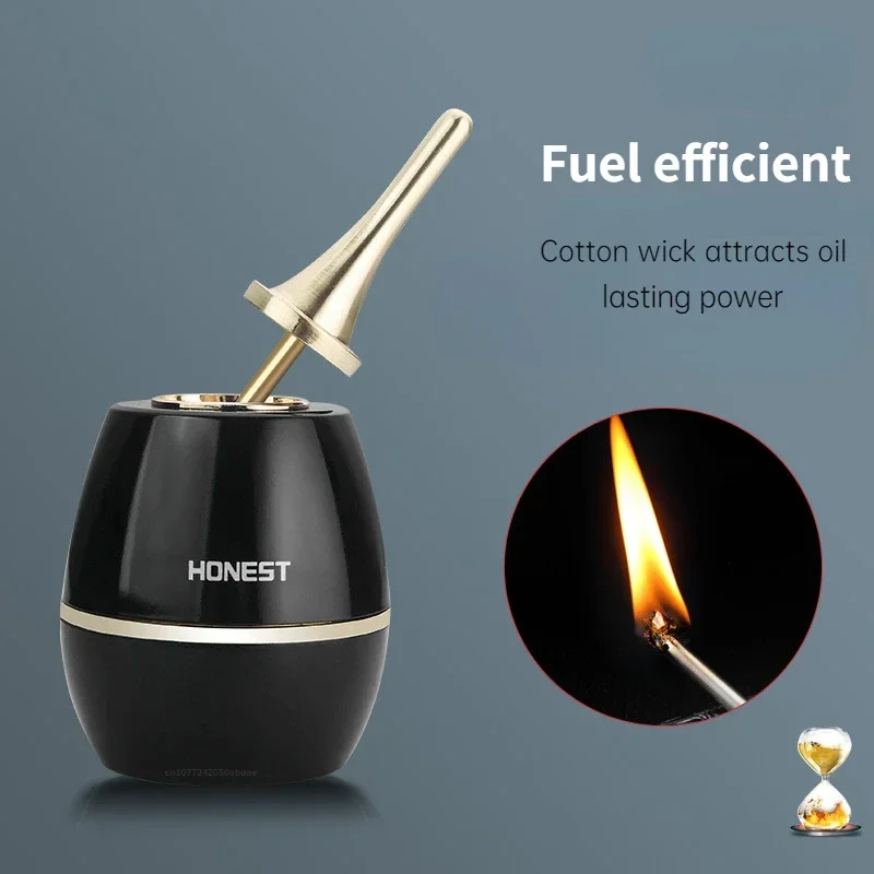 Metal Personalized Oil-electric Hybrid Match Igniter Desktop Kerosene Lighter Windproof Arc Electronic Cigarette Lighter