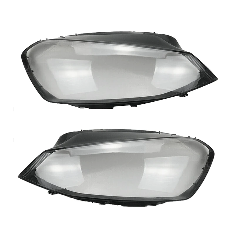 

2 Pcs For Golf 7 MK7 2014 2015 2016 2017 Car Clear Lens Head Light Lamp Lampshade Shell (Right & Left Side)