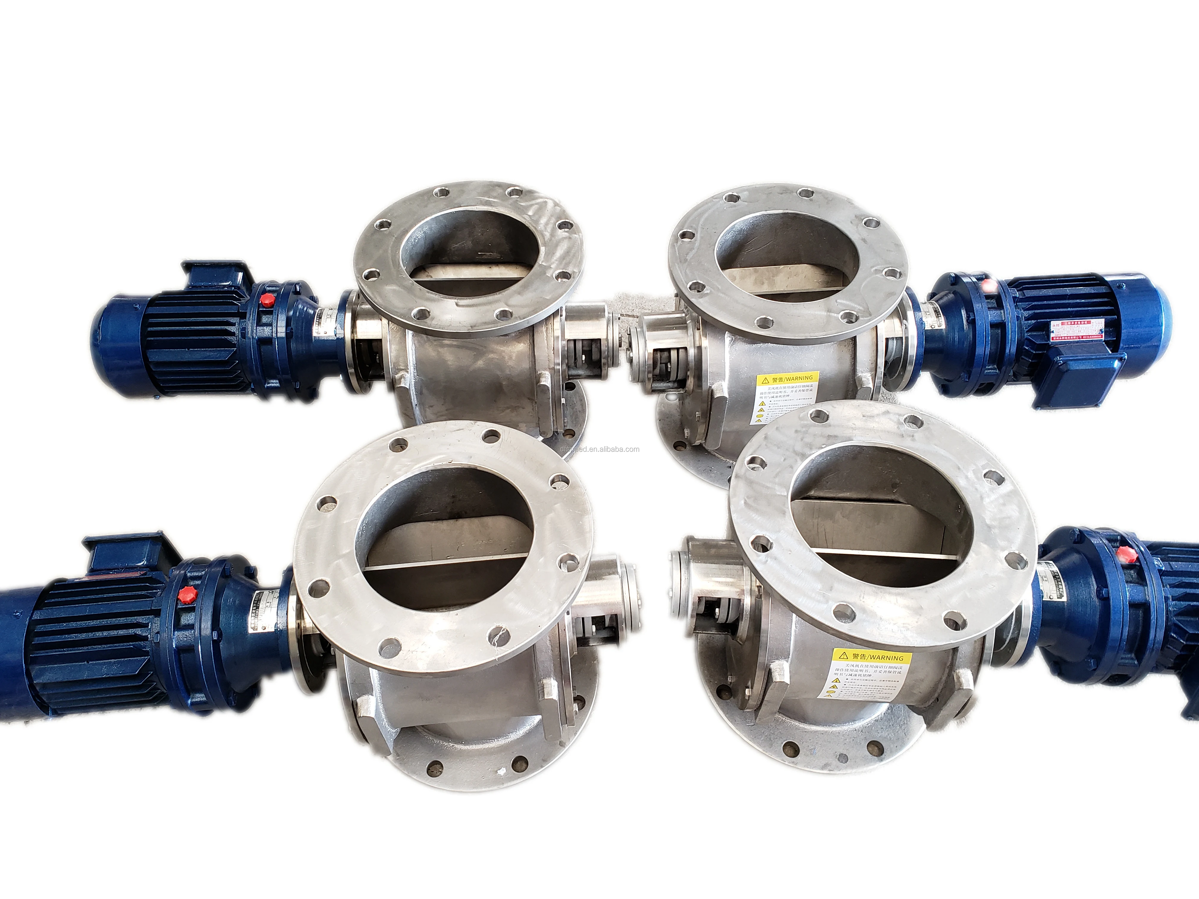 مصنع صمام تغذية قفل الهواء الدوار سهل التنظيف من الفولاذ المقاوم للصدأ عالي الجودة DN150