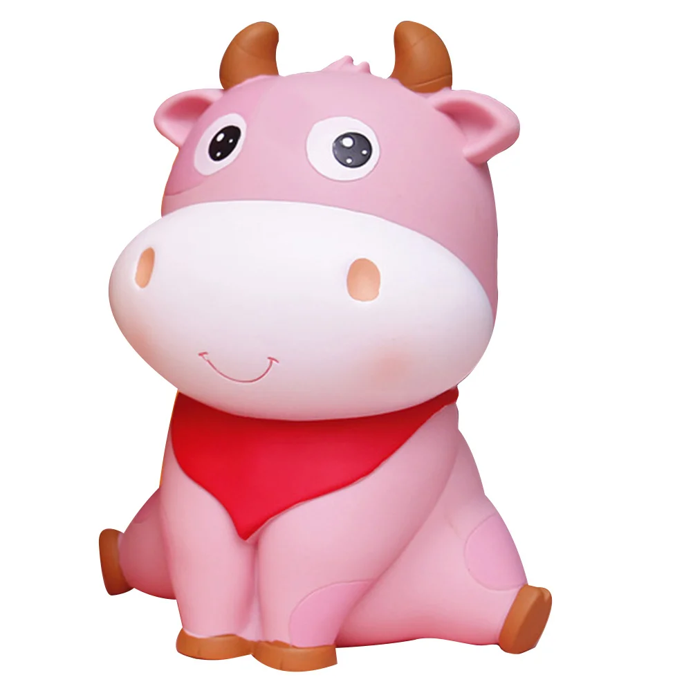

1Pcs Piggy Bank Calf Shape Kids Coin Bank Money Saving Pot Desktop Decor New Year Gift Cattle Adornment Money Saving Pot