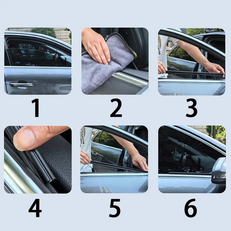 Universal Car Side Window Wiper Accessories Window Cleaning Tool For Car Water Mist Removal Wipers Blade