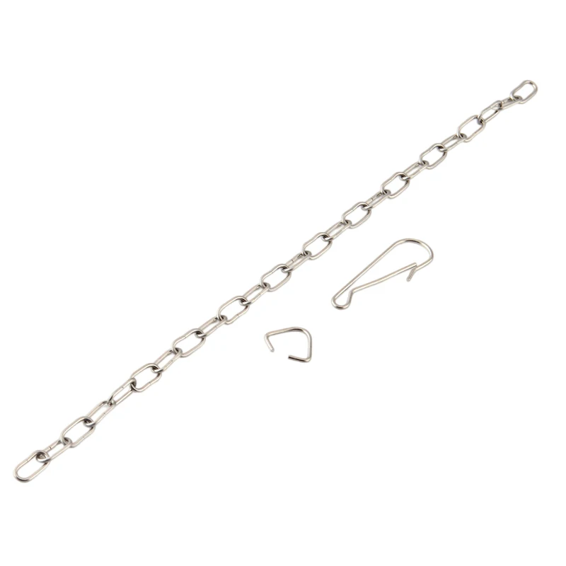 1/6 Pcs 25cm Toilet Tank Stop Valve Chain Replaces Toilet Tank Stop Valve Chain With Hook And Ring For Bathroom Home Drains Part