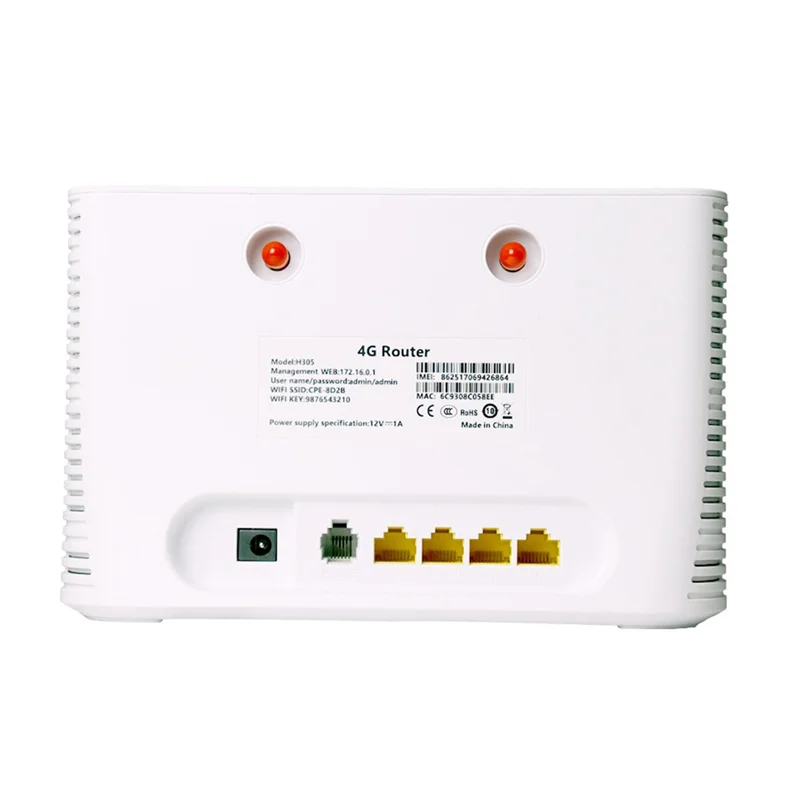 Axio LTE مع فتحة بطاقة SIM CAT4 ، Mbps ، منفذ هاتف صوتي ، منفذ شبكة 4XRJ45 ، واي فاي ، دعم B28 ، قابس الاتحاد الأوروبي