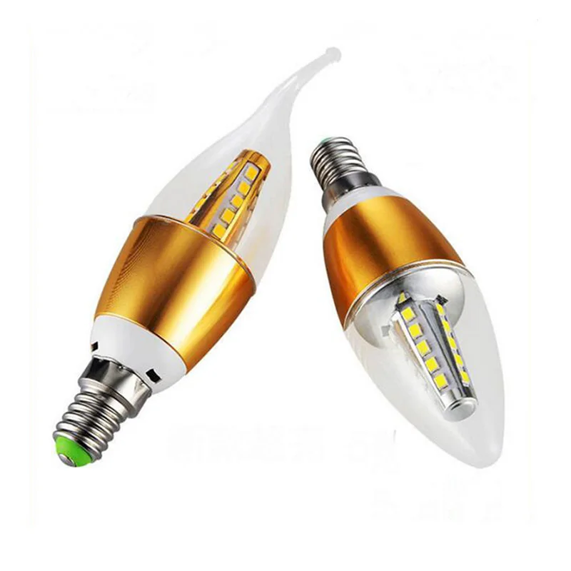 LED Bulb E14 Aluminum LED Candle Bulb 7W 9W LED Light AC 220V Warm Cold White Led Lamp Lampada Bombillas Lumiere Lampara