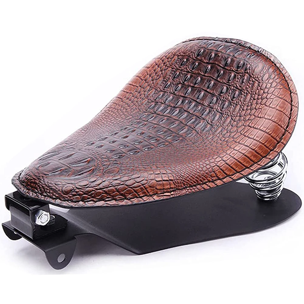 Universele Moto Bobber Motorcycle Solo Seat Chopper Zadel Vintage Kussen Onderdelen Voor Harley Davidson Iron 883 Sportster Softail - afbeelding 1