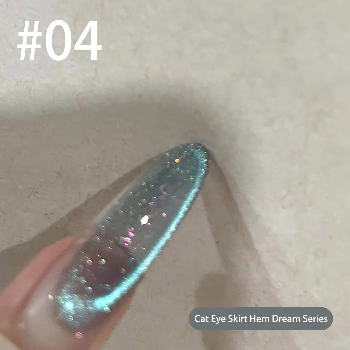 10ml 2026 New Dreamy Skirt Crystal Cat Eye Gel Nail Polish Explosive Sparkle Glass Bead Crystal Cat Eye Nail Polish