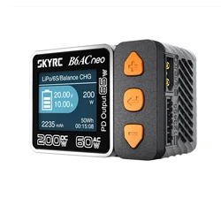 Nowa inteligentna ładowarka SkyRC B6ACneo DC 200W AC 60W ładowarka baterii SK-100200 B6AC neo ulepszona do b6ac v2