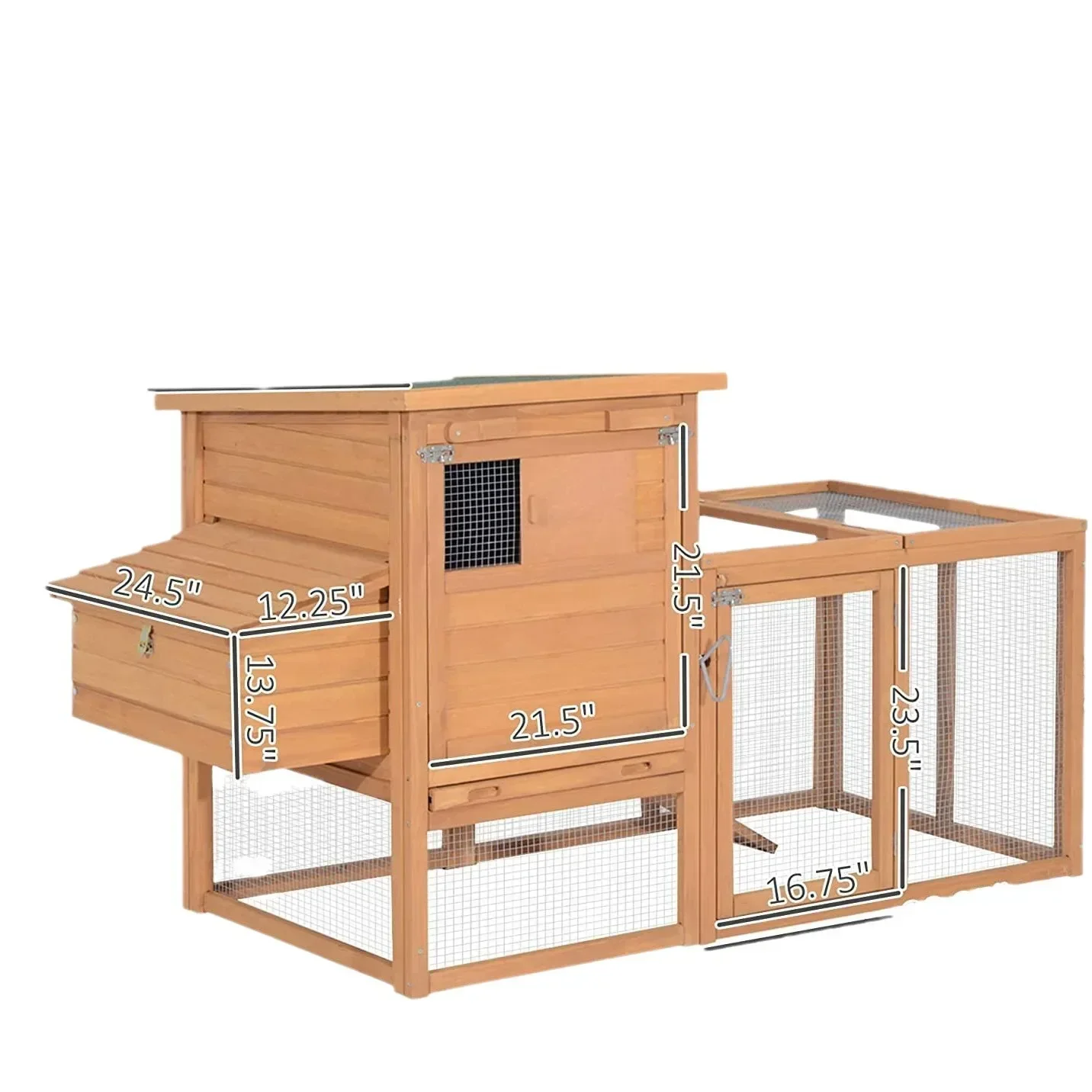 Outdoor Real Wooden Hennery Chicken Coop Rabbit Cage Cattery Pigoen Cage Birdcage Home
