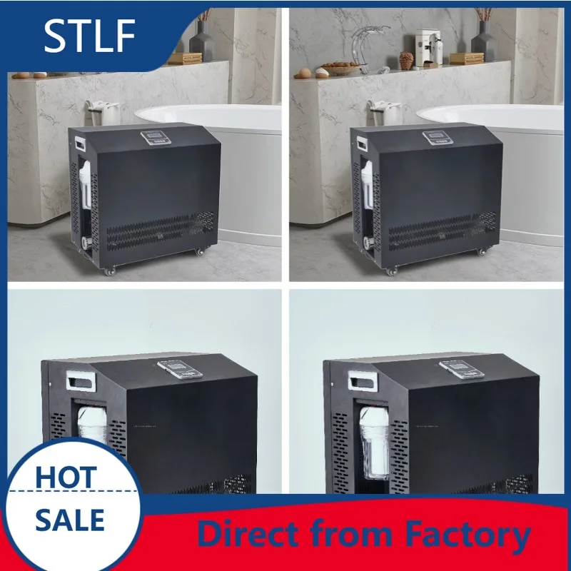 STLF New Model Rectangular Acrylic One Piece Cold Plunge Ice Bath Tub with 1HP Integrated Chiller All-Inclusive Chilling Equipme