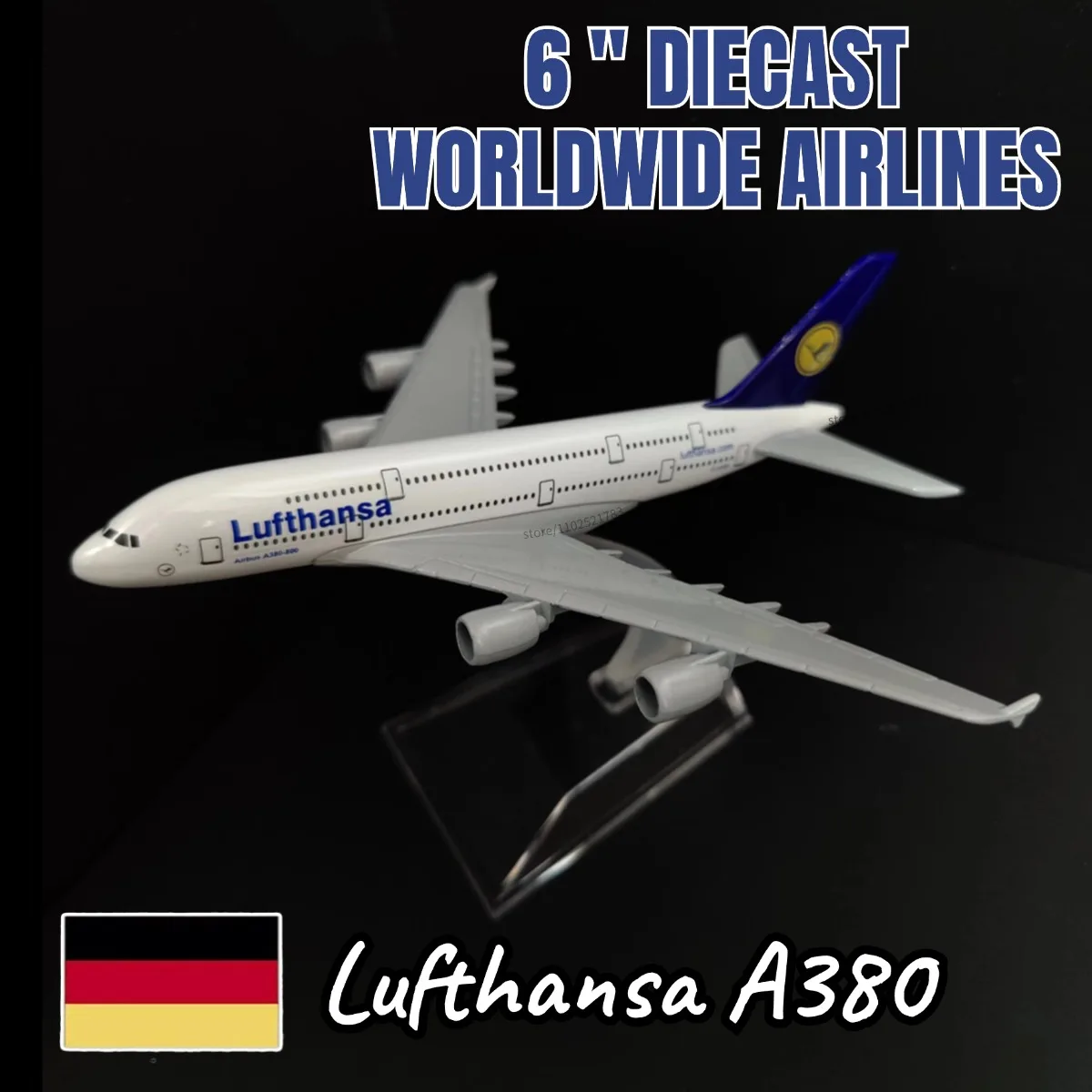 

Metal Aircraft Model Diecast 6 Inches Scale Airbus Boeing 350 380 747 777 787 Replica Aviation Miniature Art Kid Fidget Boy Toy