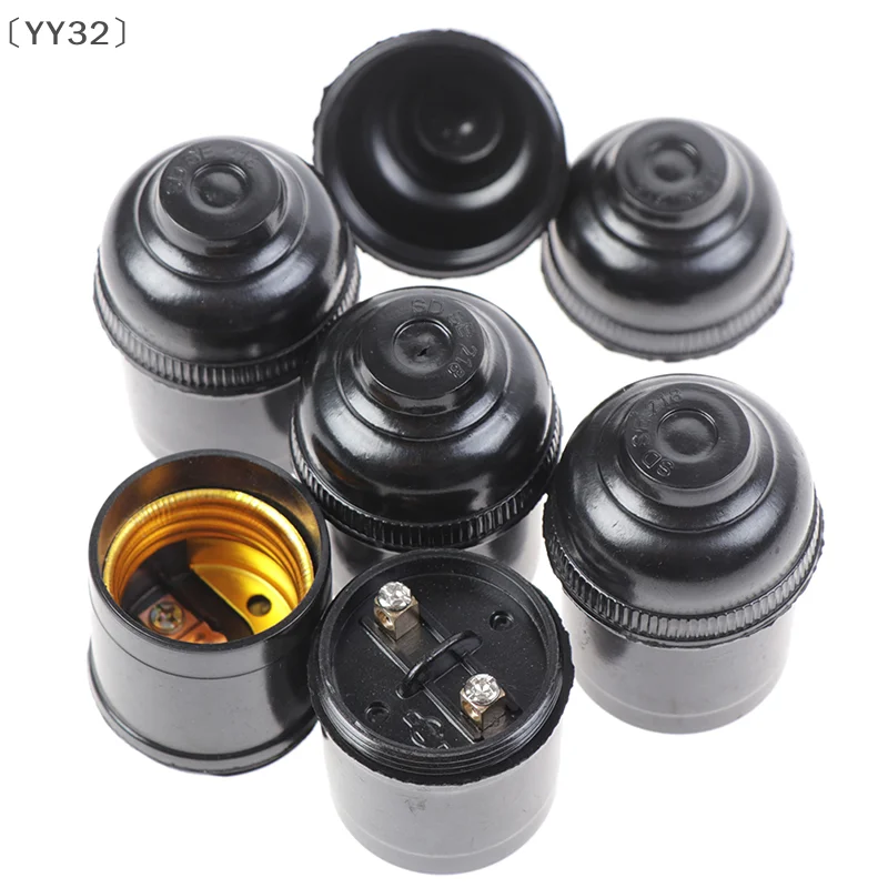 〔YY32〕5 Pcs E27 4A Retro Light Bulb Lamp Holder Pendant Edison Screw Cap Socket Fittings