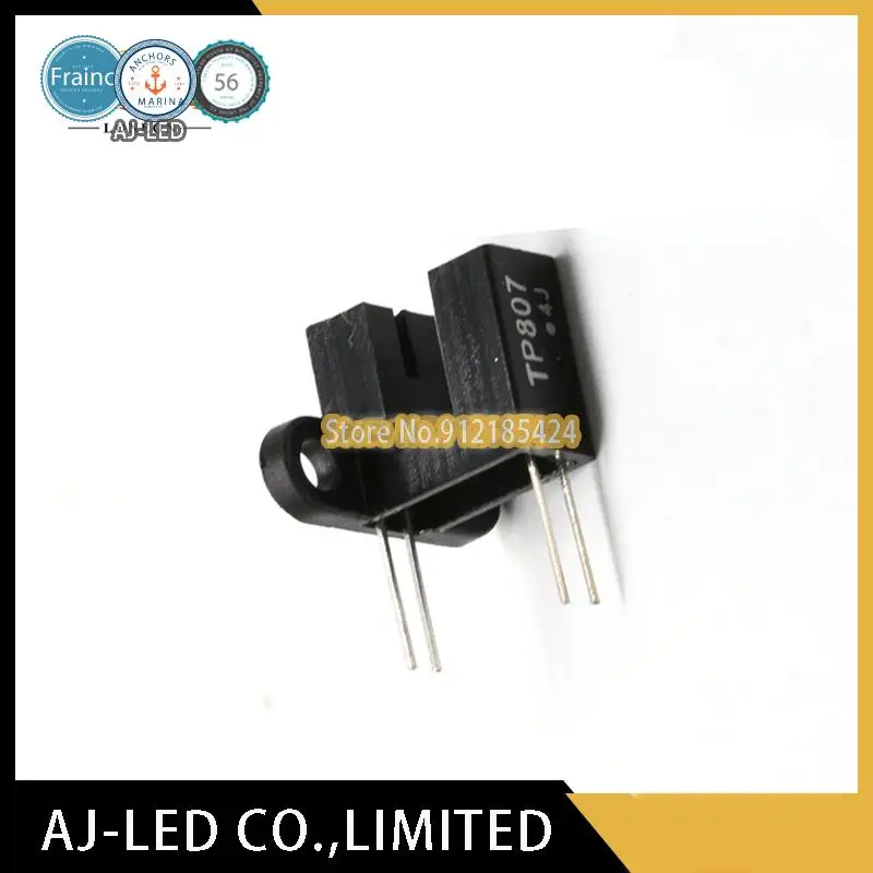 20 pçs/lote TP807 DIP Sensor Fotoelétrico Infravermelho através do feixe interruptor fotoelétrico optoacoplador com ranhura em U, largura do slot 5mm novo