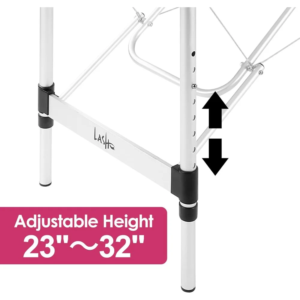 سرير لملحقات الرموش، طاولة تدليك مع وسادة رمش، سرير تجميل، طاولة سبا، سرير سبا، ارتفاع قابل للتعديل