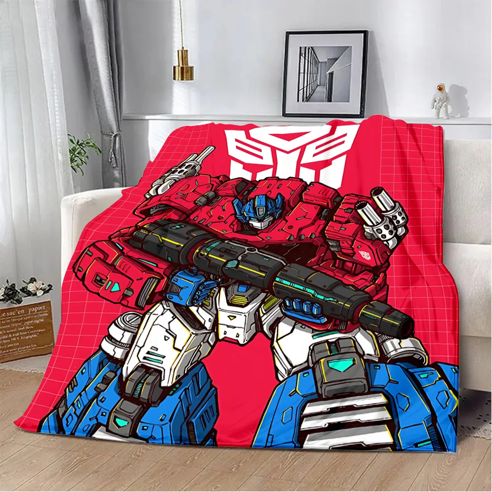 Anime Transformers G1 Car Robot Printed Blanket Picnic Blankets Warm Blanket Soft and Comfortable Home Travel Birthday Gift