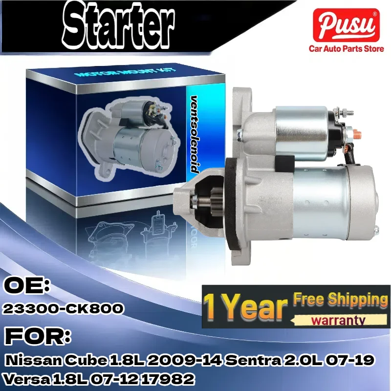 

For Toyota Tacoma 1995-2015/T100/4Runner L4 2.7L | Starter Motor 2.0KW 12V CW 9T Part 28100-75120