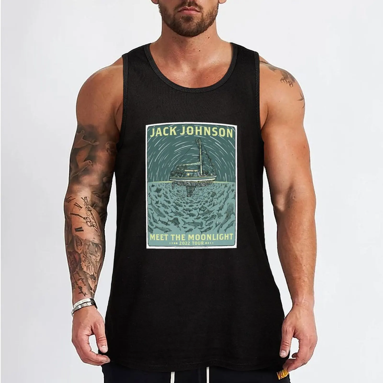 Jack Johnson Meet the Moonlight Classic Tank Top sleeveless vest men new in tops & t-shirt t shirt gym anime gym