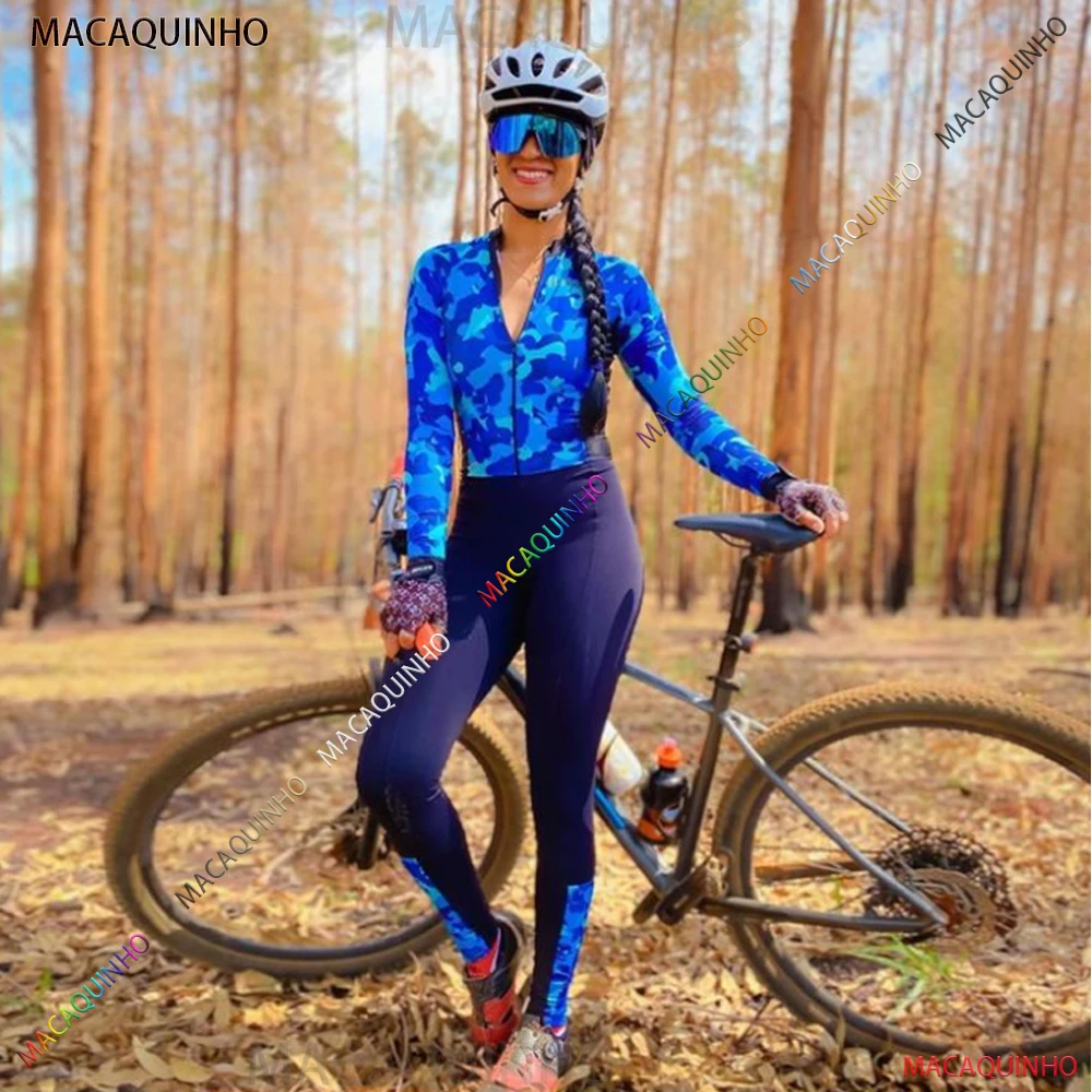 

Long Overalls For Cycling Female Monkey Winter Cycling Jumpsuit With Free Shipping To Brazil Blue Cyclist Clothing