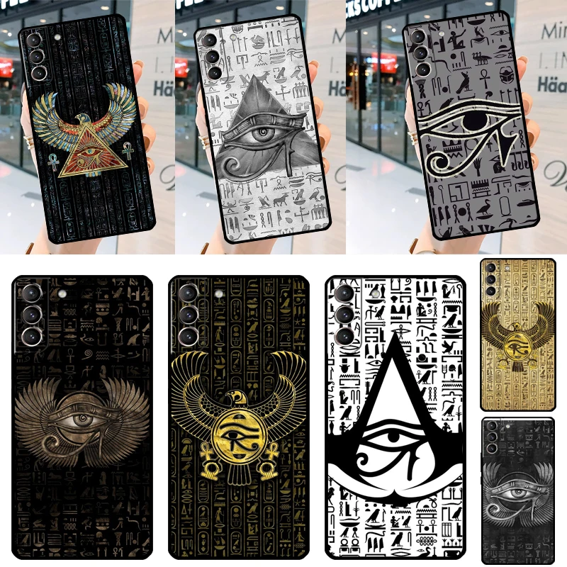 Egyptian Eye Of Horus Case For Samsung Galaxy S23 Ultra Plus S21 FE S20 FE S8 S9 S10 Note 10 20 S22 Ultra Cover