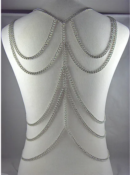 

Popular body chain, European and American fashion long metal necklace, best-selling jewelry