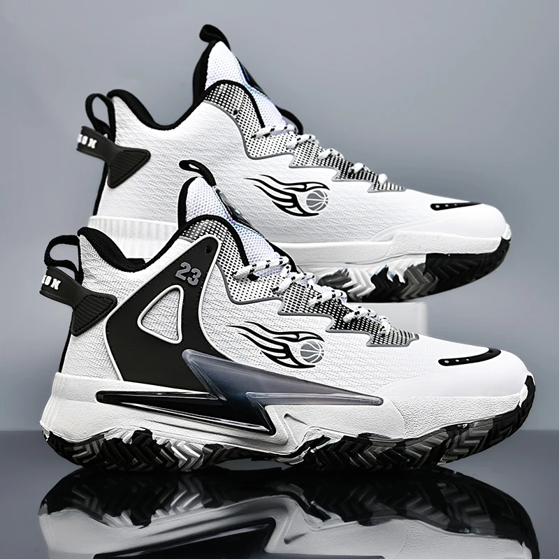 

Детские баскетбольные кроссовки, нескользящие, дышащие, для тренировок по баскетболу, на шнуровке, для мальчиков и девочек, спортивная обувь.