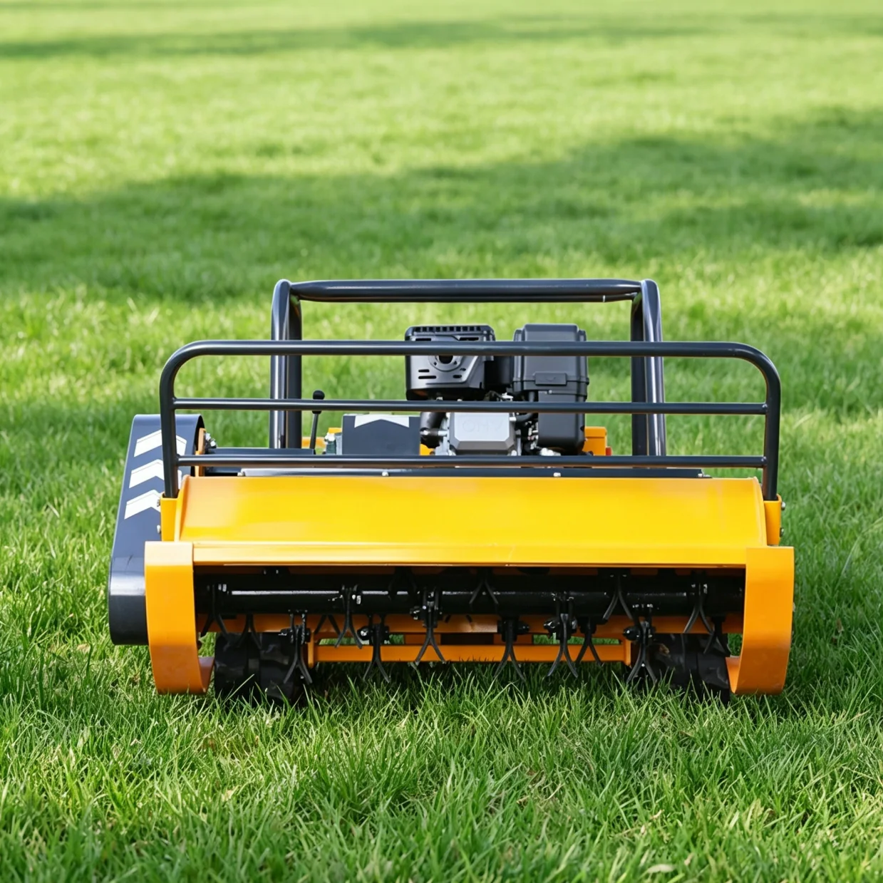 

Customized Automatic Robot Lawn Mower with Remote Control Low Fuel Consumption Long Working Time Petrol Grass Cutter for Commerc