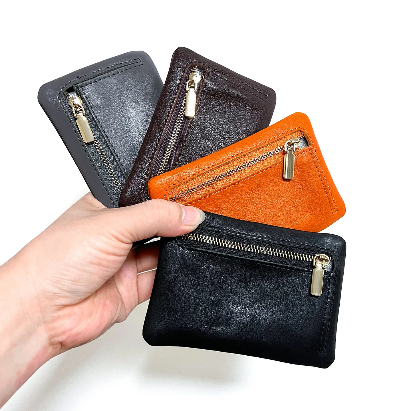 Mini Coin Purse, Genuine Leather Small Wallet, Men & Women Multi-purpose Leather Change Holder For for Travel and Everyday Carry
