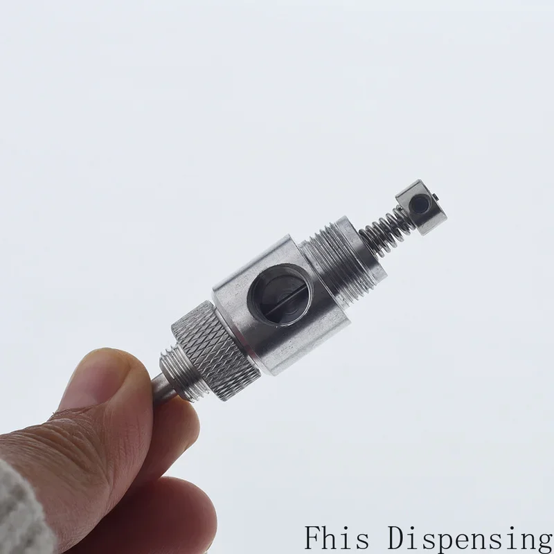 Dispensing Valve Feed Inlet RP1/8 SMT Solder Paste Adhesive CNC Robot Movement Platform Single Acting Micro Precision