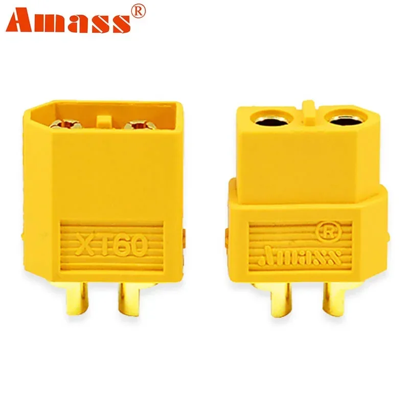 

10 шт. разъемов Amass XT60 (5 шт. мужских, 5 шт. женских) для RC LiPo аккумуляторов, дронов, автомобилей, лодок оптом