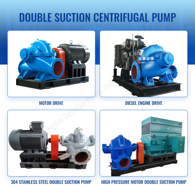 High Quality Double Suction Split Casing Pump Horizontal Single Pole Double Suction Split Pump Large Size