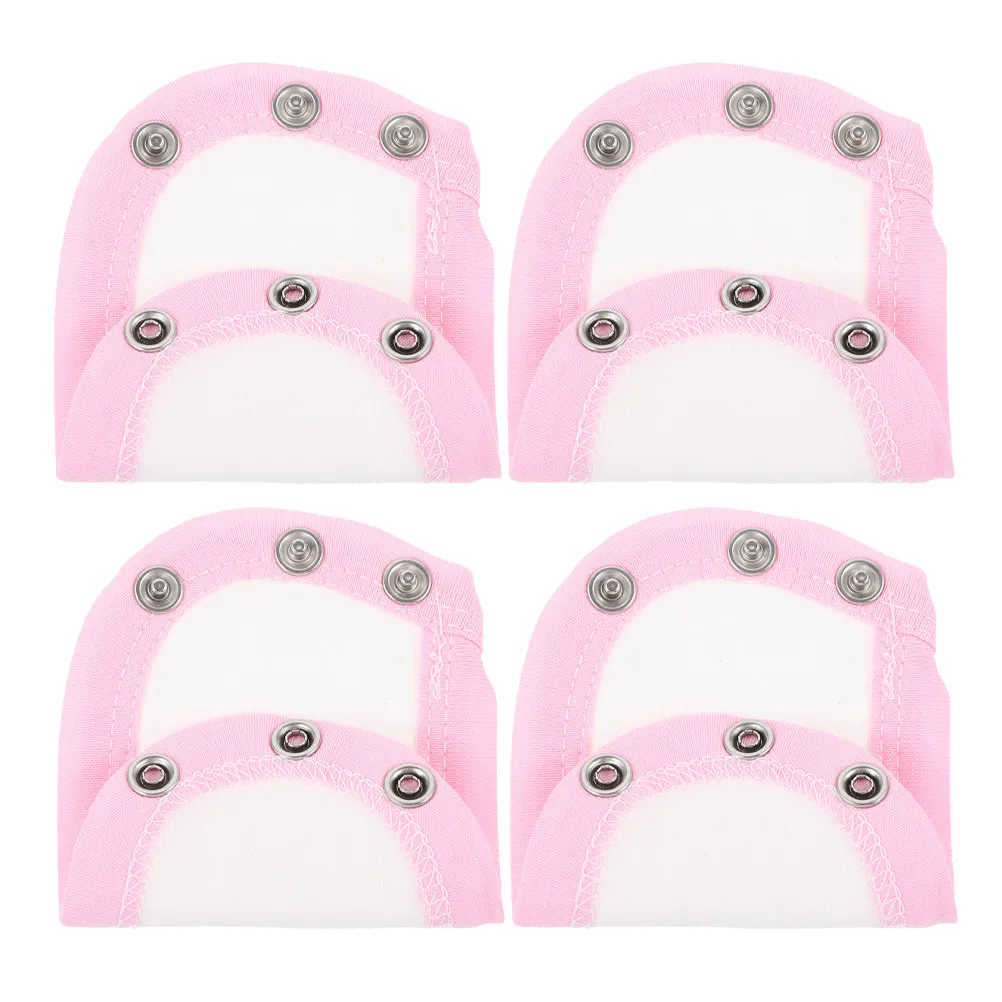 Baby Bodysuit Extender 4 Pack Cotton Snap Romper Lengthener for Newborn Infant Toddler Diaper Changes