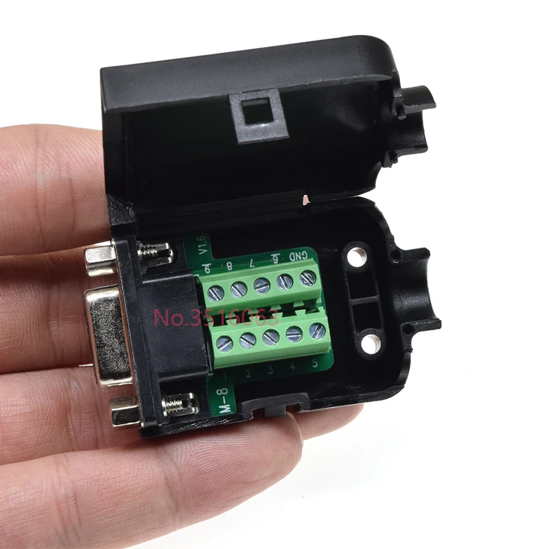 DB9/VGA15/DB15/DB25 Pin Male/Female Plug Serial Port Connector To Terminal Adapter Shell D-Sub RS232/485 Wire Cable Free Solder